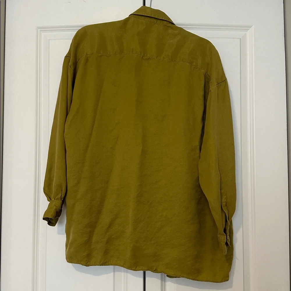 Zara Green Button Down Shirt - Picture 3 of 3